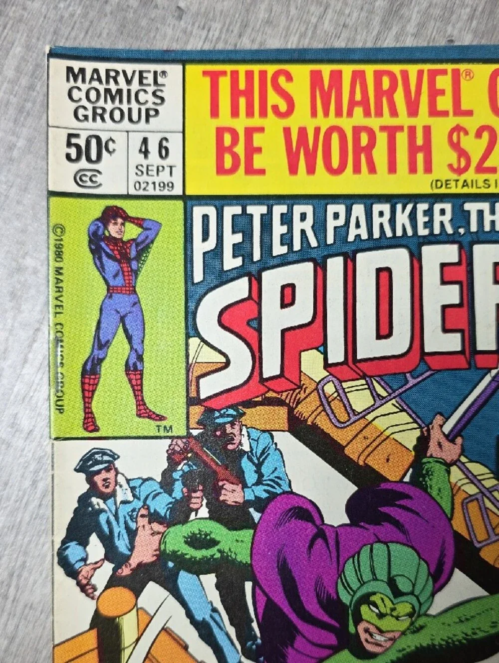 Marvel Spider-Man Comic Cover Poster - Red, Blue, Green